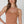Deep V Neck Ribbed Top: Desert Flowers