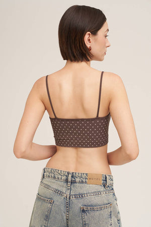 Polka Dot Bralette:Ash Rose