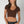 V Neck Crop Tee: Chili Oil