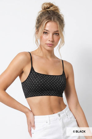Polka Dot Bralette:French Roast