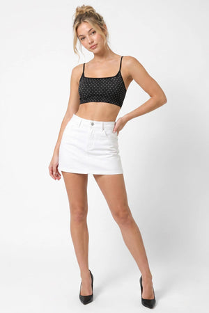Polka Dot Bralette:Ash Rose