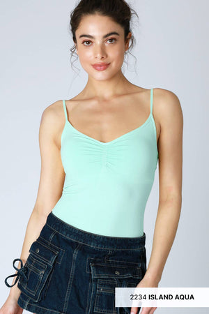 Jersey Shirred Cami : Butter Cream