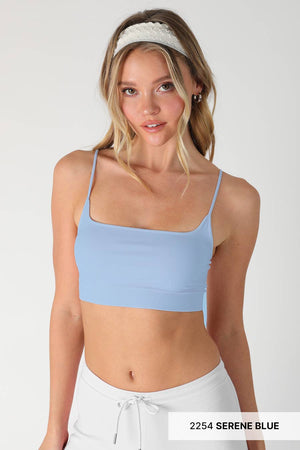 Micro Square Bralette: Ash Rose