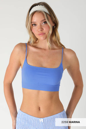 Micro Square Bralette: White