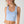 Clean Line Racerback Crop Top:Whale Gray