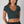 V Neck Crop Tee: Chili Oil