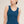 Reversible Lace Textured Tank Top:Deep Sea Blue