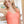 Deep V Neck Ribbed Top: Desert Flowers