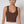 Clean Line Racerback Crop Top: White