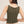Floral Edge Top:Earth Olive