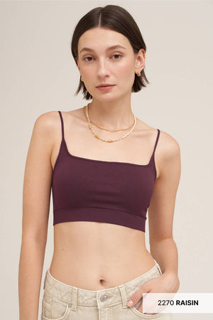 Micro Square Bralette: White