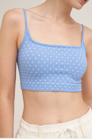Polka Dot Bralette:French Roast