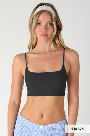 Micro Square Bralette: White