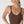 Deep V Neck Ribbed Top: Desert Flowers