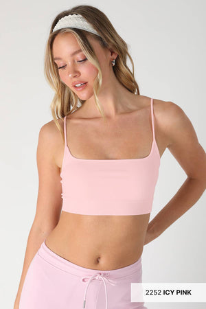 Micro Square Bralette: White