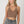 Vintage Ribbed V-Neck Bra Top: Vintage Black