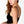 RIBBED V NECK CROP TOP : BLACK