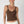 Deep V Neck Ribbed Top: Desert Flowers