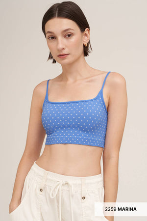 Polka Dot Bralette:French Roast
