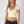 V Neck Crop Tee: White
