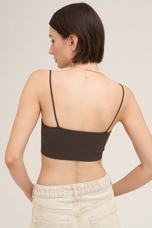 Square Bralette:Milk Tea