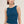 Floral Edge Top: Deep Sea Blue