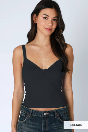 Double Twist Top: Black