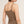 Checked Square Neck Top:Milk Tea