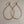 Rose Gold Tear Drop Hoop Earrings