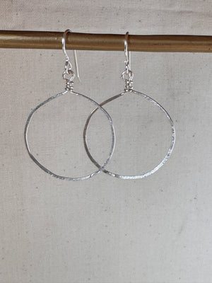 Sterling Silver Small Round Hoop Earrings