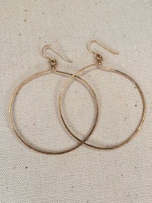 14k Gold-Filled Large Round Hoop Earrings