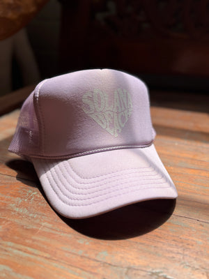 Solana Beach Trucker Hat-Heart