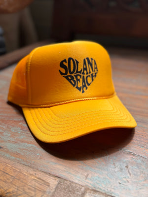 Solana Beach Trucker Hat-Heart