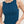 Floral Edge Top: Deep Sea Blue