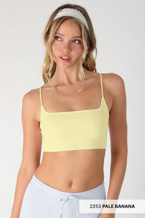 Micro Square Bralette: White