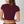 V Neck Crop Tee: Chili Oil