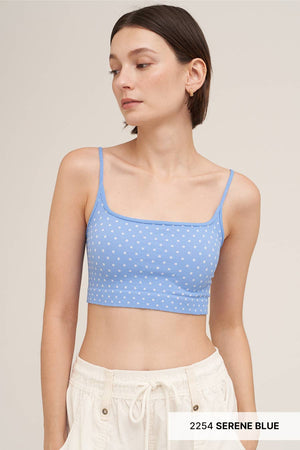 Polka Dot Bralette:French Roast