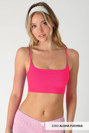 Micro Square Bralette: Ash Rose