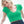 V Neck Crop Tee: White