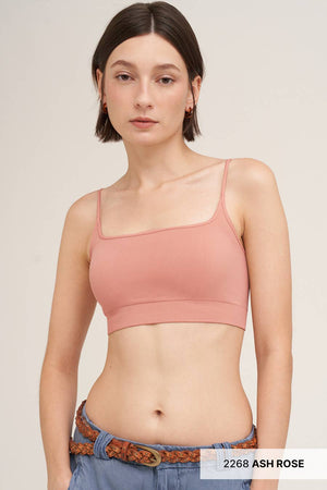 Micro Square Bralette: White