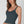 Deep V Neck Ribbed Top: Desert Flowers