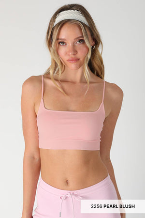 Micro Square Bralette: White