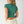 V Neck Crop Tee: Chili Oil