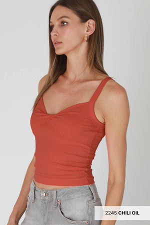 Double Twist Top: Black