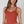 Deep V Neck Ribbed Top: Desert Flowers