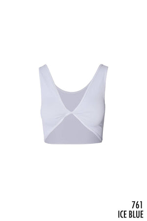 Reversible Twist Bra Top: Black