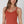 Deep V Neck Ribbed Top: Desert Flowers