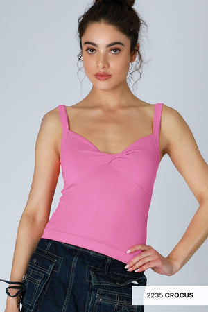 Double Twist Top: Black